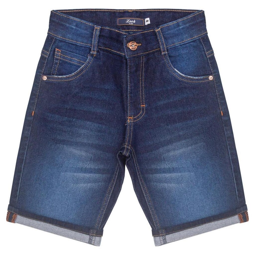 Bermuda Juvenil Look Jeans Intense Jeans - 18 - UNICA