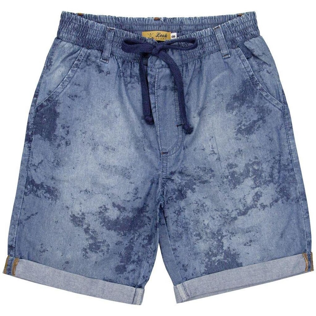 Bermuda Juvenil Look Jeans Tie-Dye Jeans - UNICA - 10