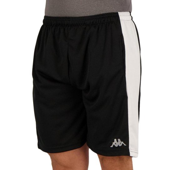 Bermuda Kappa Cape Masculina - Preto+Branco Menor preço em Bermuda Kappa Cape Masculina - Preto+Branco