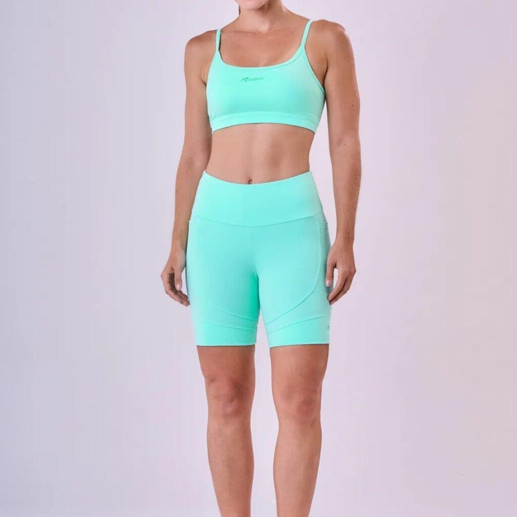 Bermuda Legging Alta Compressão Feminina Academia Authen - Verde