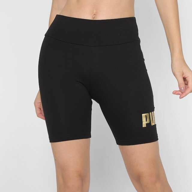 Bermuda Legging Puma Ess+ Metallic 7" Short Feminina - Preto é boa?