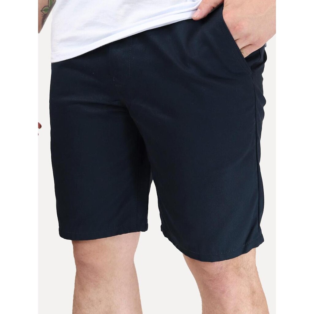 Bermuda Levis Masculina Sarja Chino Straight Azul Marinho