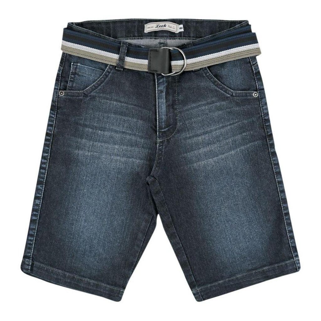 Bermuda Look Jeans c/ Cinto Jeans - UNICA - 10