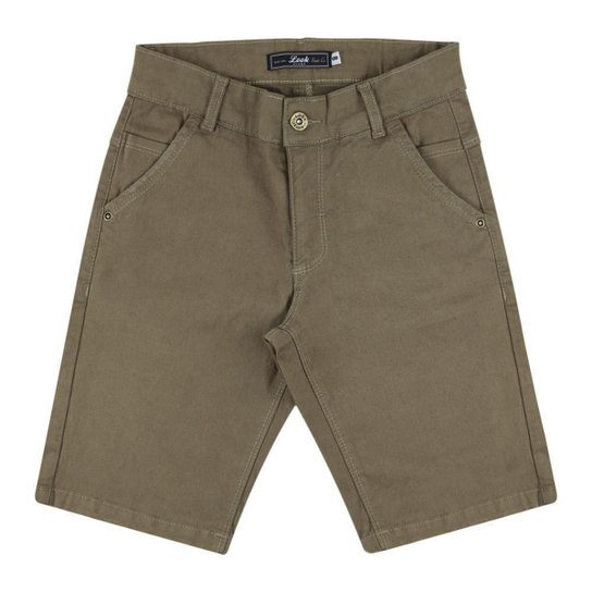 Bermuda Look Jeans Tradicional Collor - CAQUI - 10 - Caqui+Areia Menor preço em Bermuda Look Jeans Tradicional Collor - CAQUI - 10 - Caqui+Areia