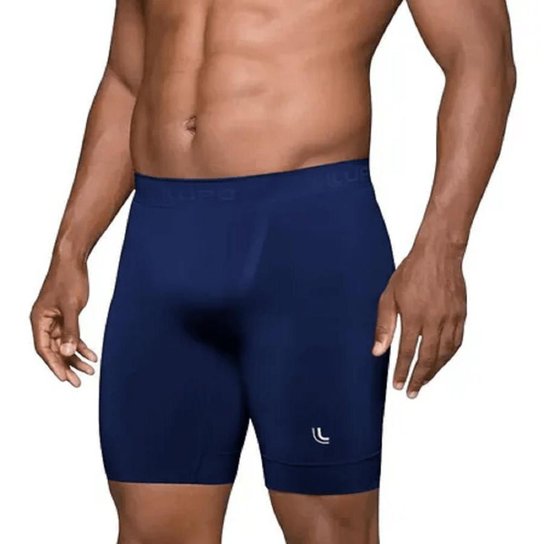 Bermuda Lupo Térmica Masculina I-max - Marinho - Azul Escuro Menor preço em Bermuda Lupo Térmica Masculina I-max - Marinho - Azul Escuro