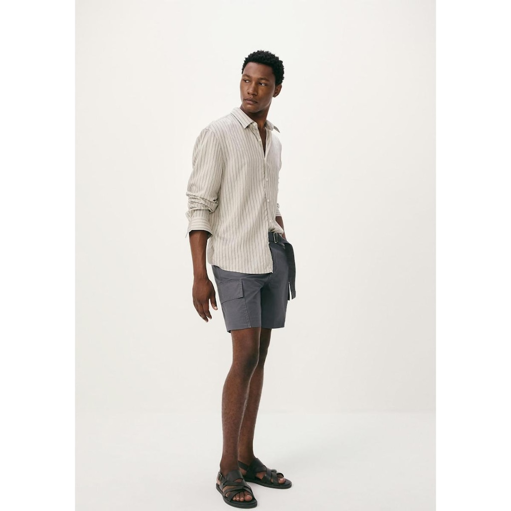 Bermuda Masculina Cargo Em Algodão