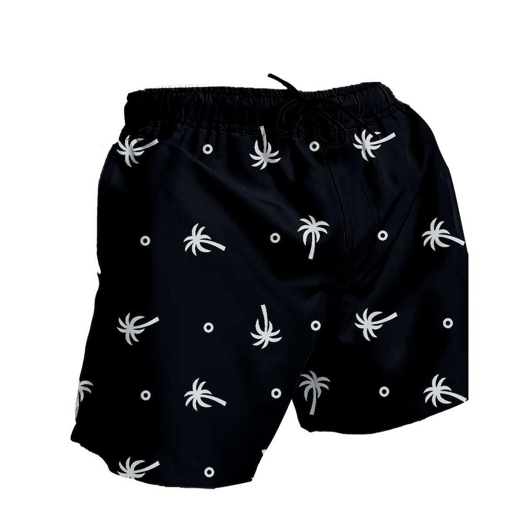 Bermuda Masculina Casual Estampada em Tactel Leve com Bolsos Funcionais