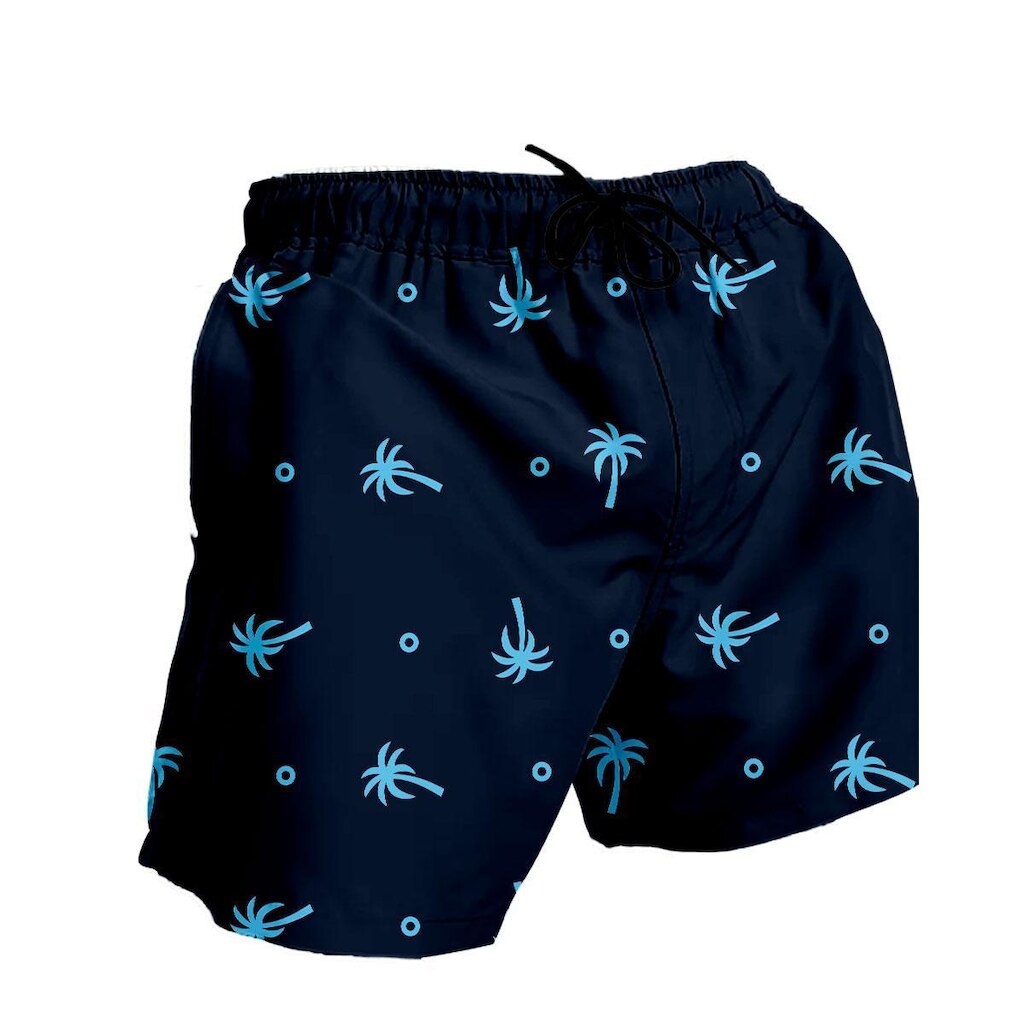 Bermuda Masculina Casual Estampada em Tactel Leve com Bolsos Funcionais
