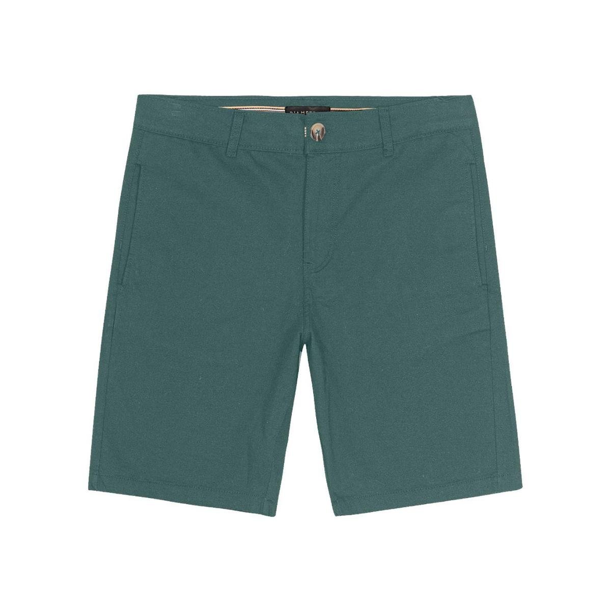 Bermuda Masculina Com Bolsos Sarja Diametro Verde Menor preço em Bermuda Masculina Com Bolsos Sarja Diametro Verde