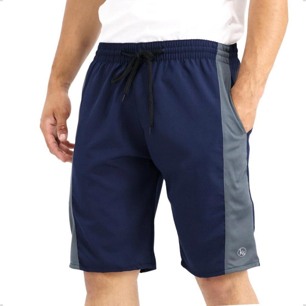Bermuda Masculina de Academia Tactel Lisa Elastano Conforto