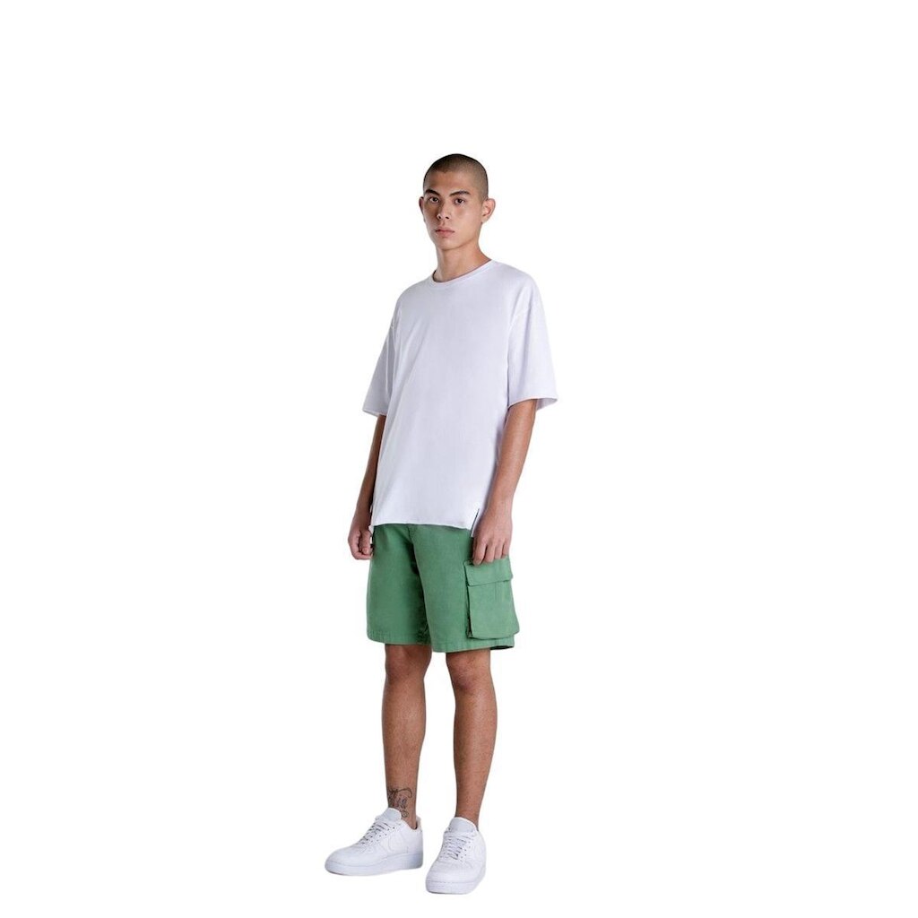 Bermuda Masculina Enfim Loose Fit Sarja Com Elastano Verde 46