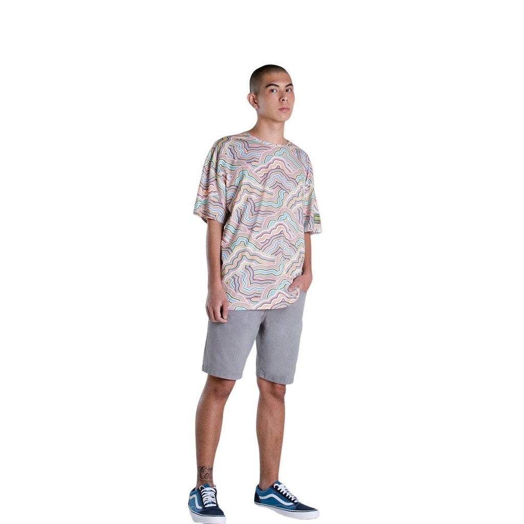 Bermuda Masculina Enfim Slim em Sarja com Elastano Laranja 42