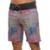 Bermuda Masculina Faixa Cordão Estampada Casual - Rosa+Branco