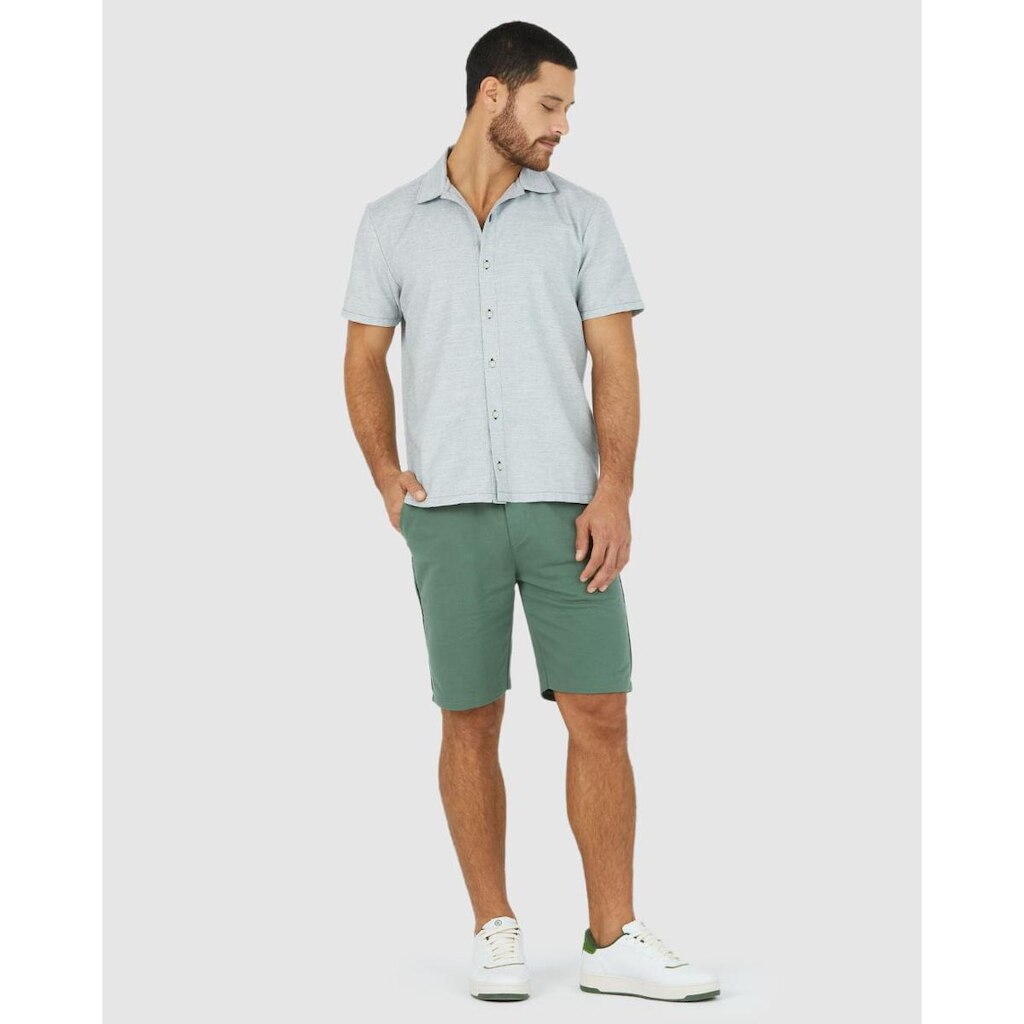 Bermuda Masculina Filete Lateral Em Moletom Sem Flanela