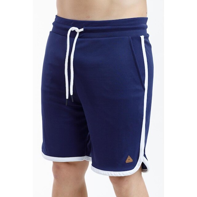 Bermuda Masculina Helanca Filete Azul Marinho