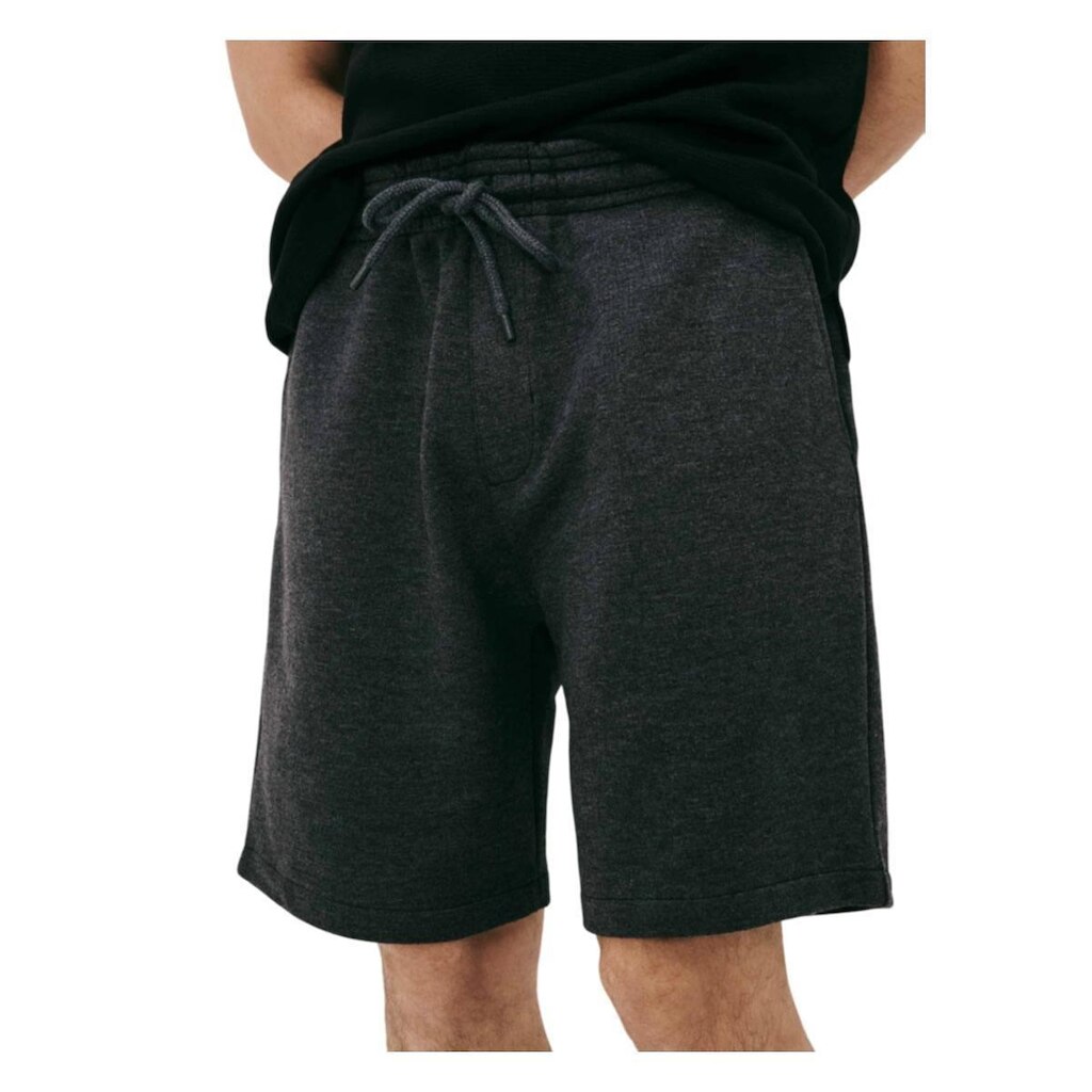 Bermuda Masculina Hering Reta Moletom Cinza - 4G2YMD3EN
