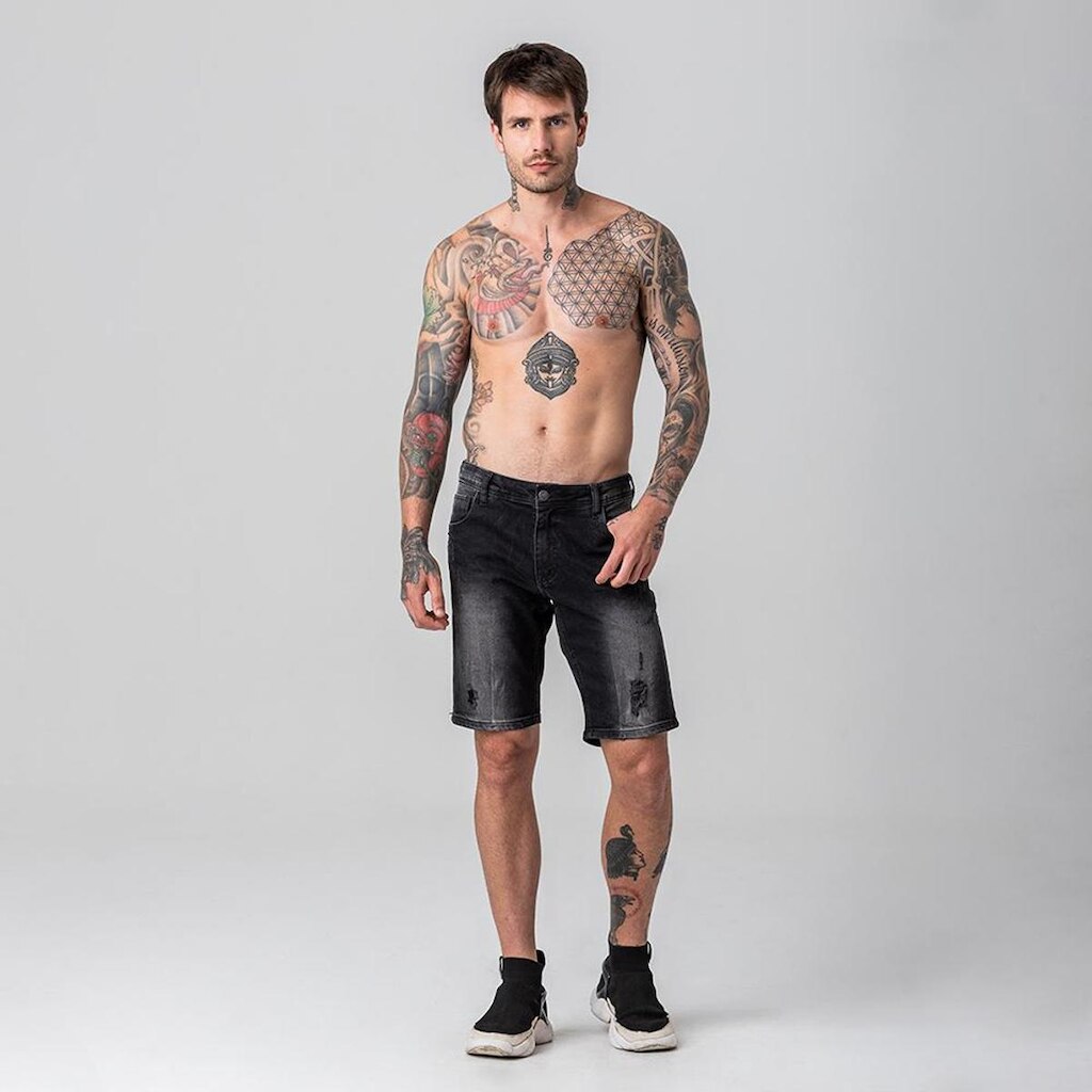 Bermuda Masculina Jeans Rock e Soda