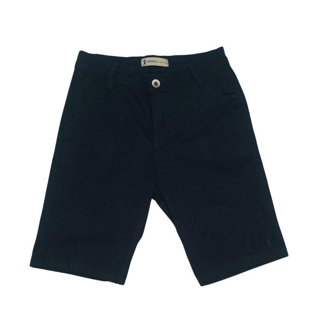 Bermuda Masculina Jeans Sarja Alfaiataria Com Elastano Medson