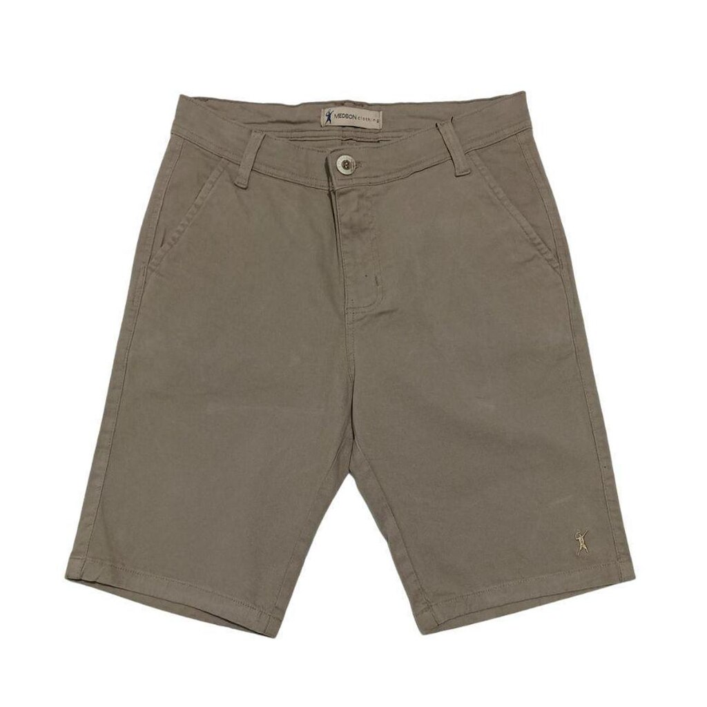 Bermuda Masculina Jeans Sarja Alfaiataria Com Elastano Medson