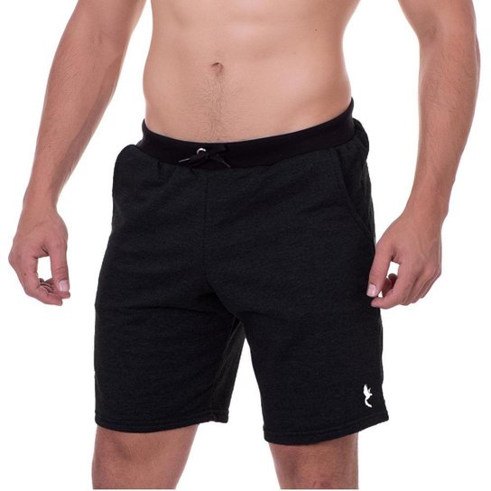 Bermuda Masculina Moletom Conforto e Esporte Macia Lisa Básica do P ao G1