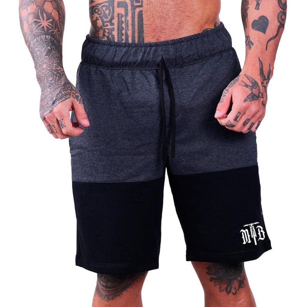Bermuda Masculina Moletom MXD Conceito Estampada MTB Academia Casual e Surf