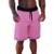 Bermuda Masculina Moletom MXD Conceito Limitada Cores Básicas Quadriculadas - Rosa