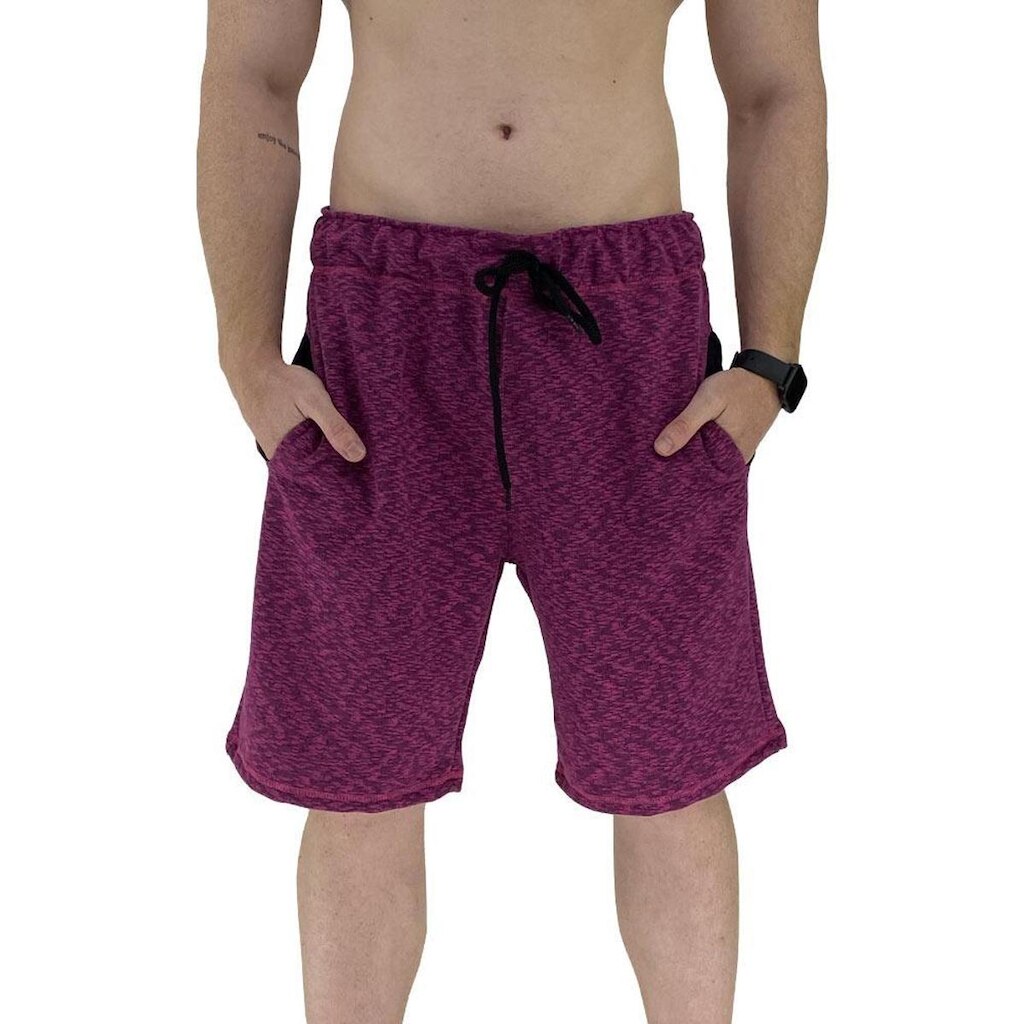 Bermuda Masculina Moletom MXD Conceito Limitada Rajado