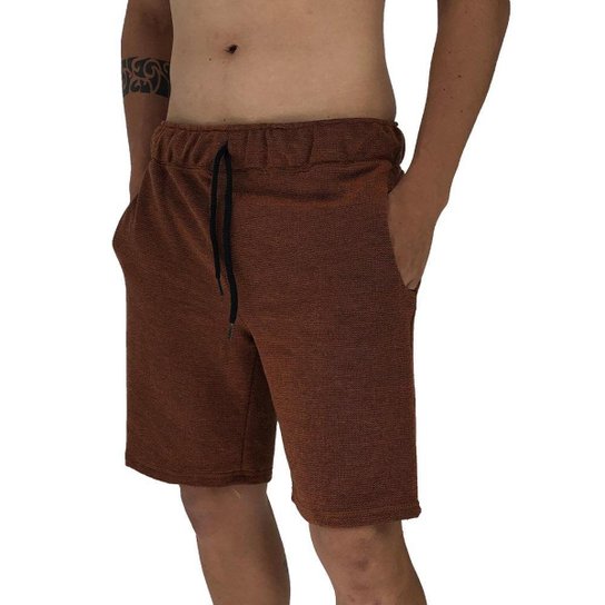 Bermuda Masculina Moletom MXD Conceito Limitada - Marrom Escuro é ruim? Bermuda Masculina Moletom MXD Conceito Limitada - Marrom Escuro é boa?