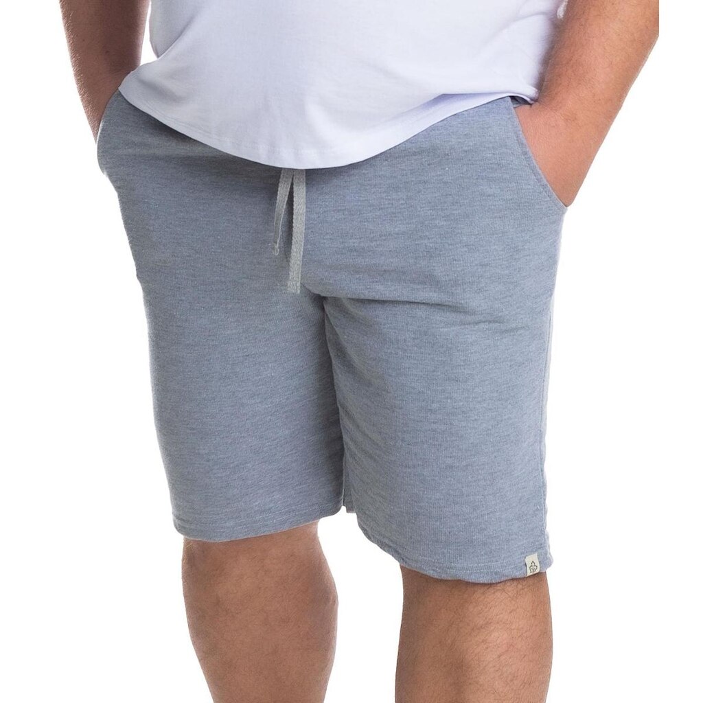 Bermuda Masculina Plus Size Grun21 Cinza