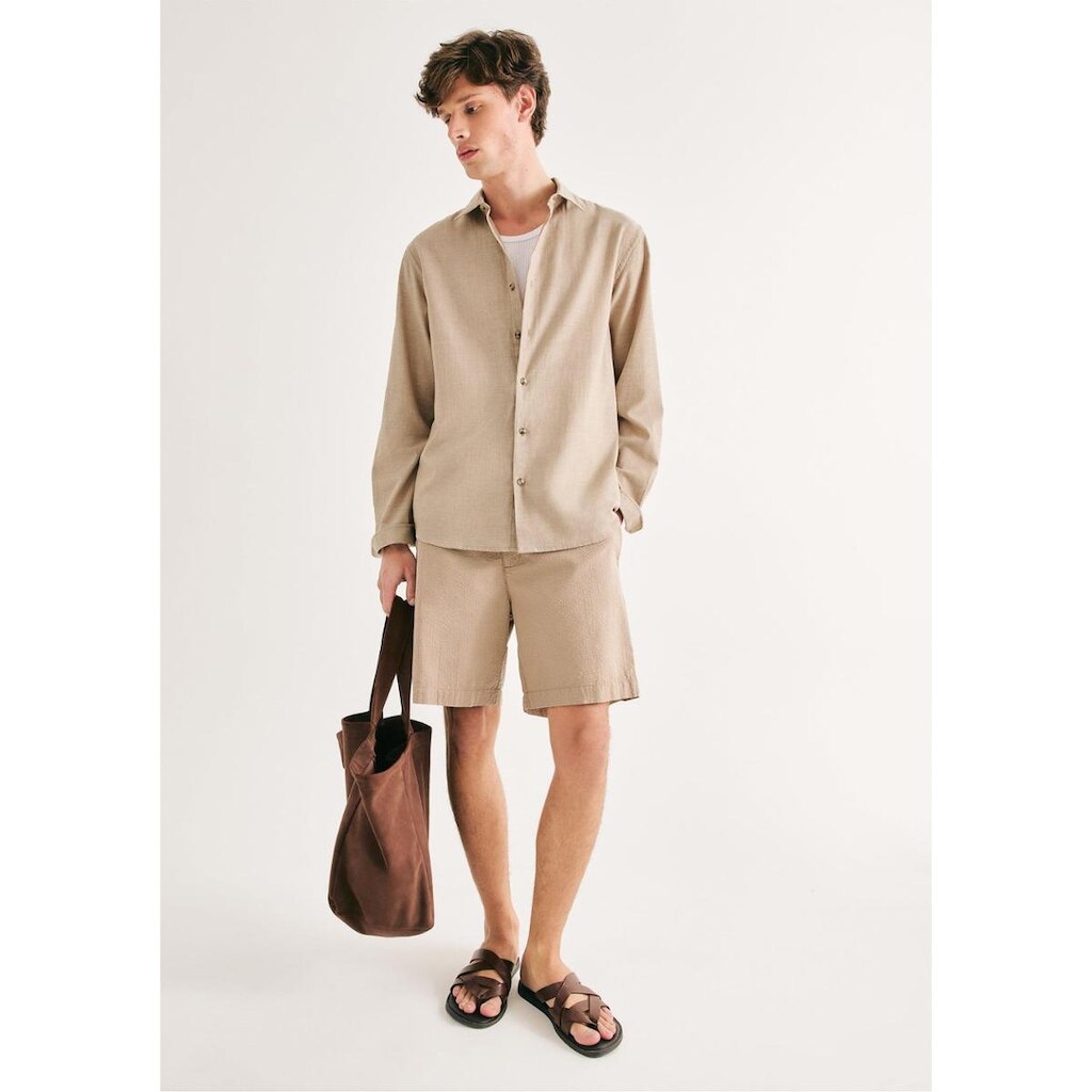 Bermuda Masculina Reta Anarruga