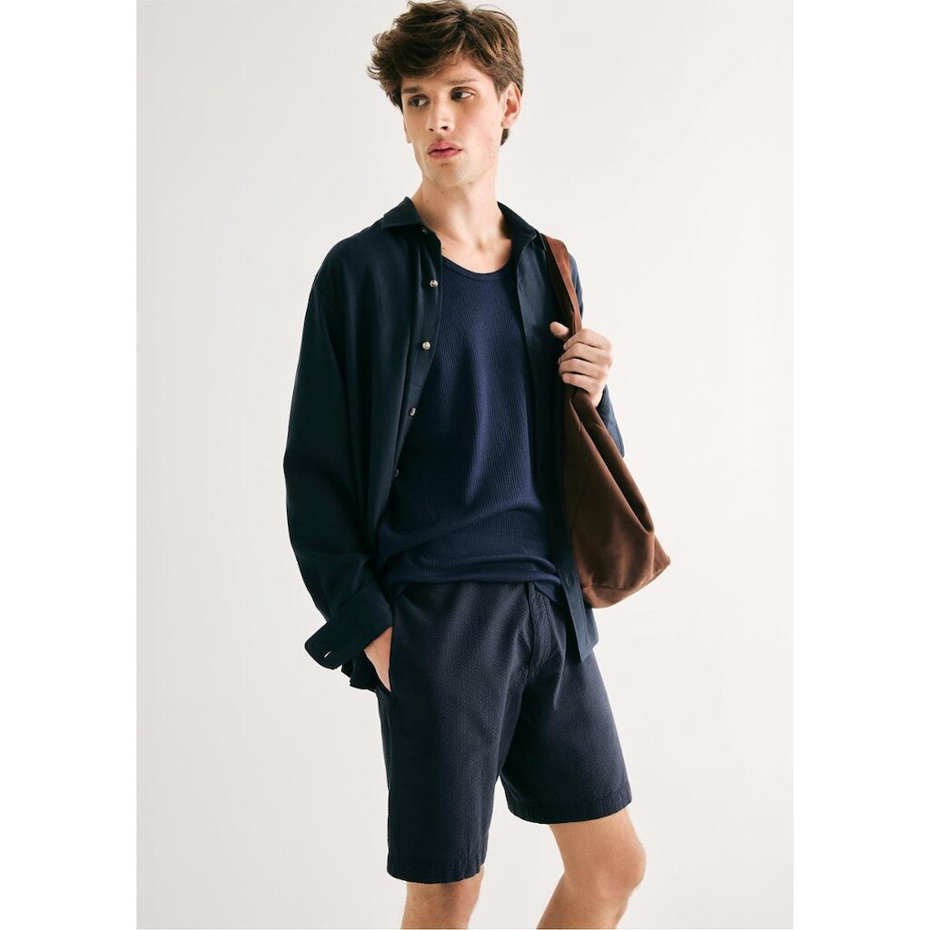 Bermuda Masculina Reta Anarruga