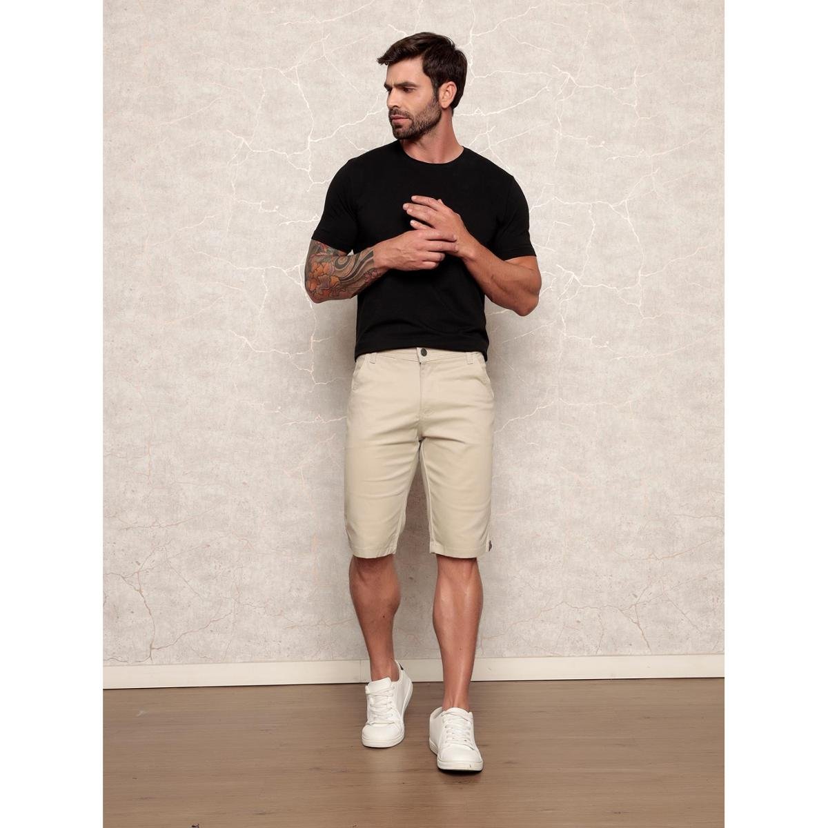 Bermuda Masculina Sarja Esporte Fino