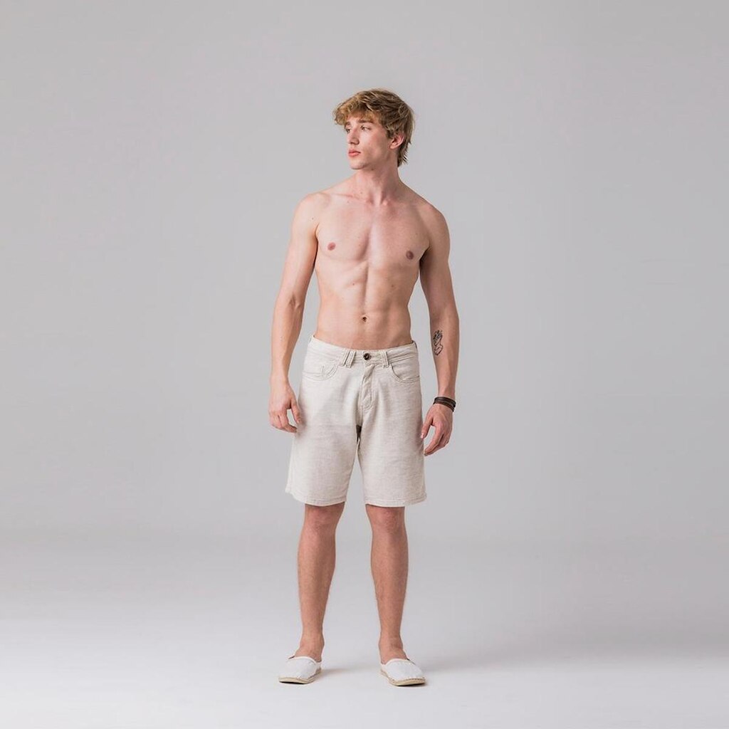 Bermuda Masculina Sarja Slim Rock e Soda