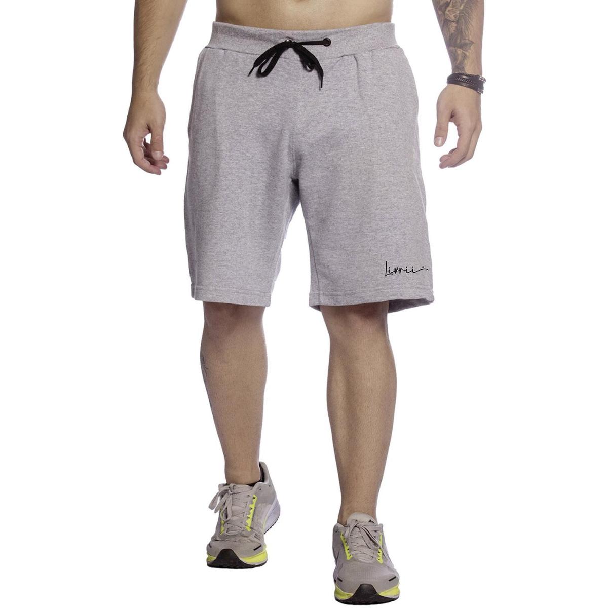 Bermuda Masculina Short Moletinho Estampado Livrii Macio Leve e Confortável Menor preço em Bermuda Masculina Short Moletinho Estampado Livrii Macio Leve e Confortável