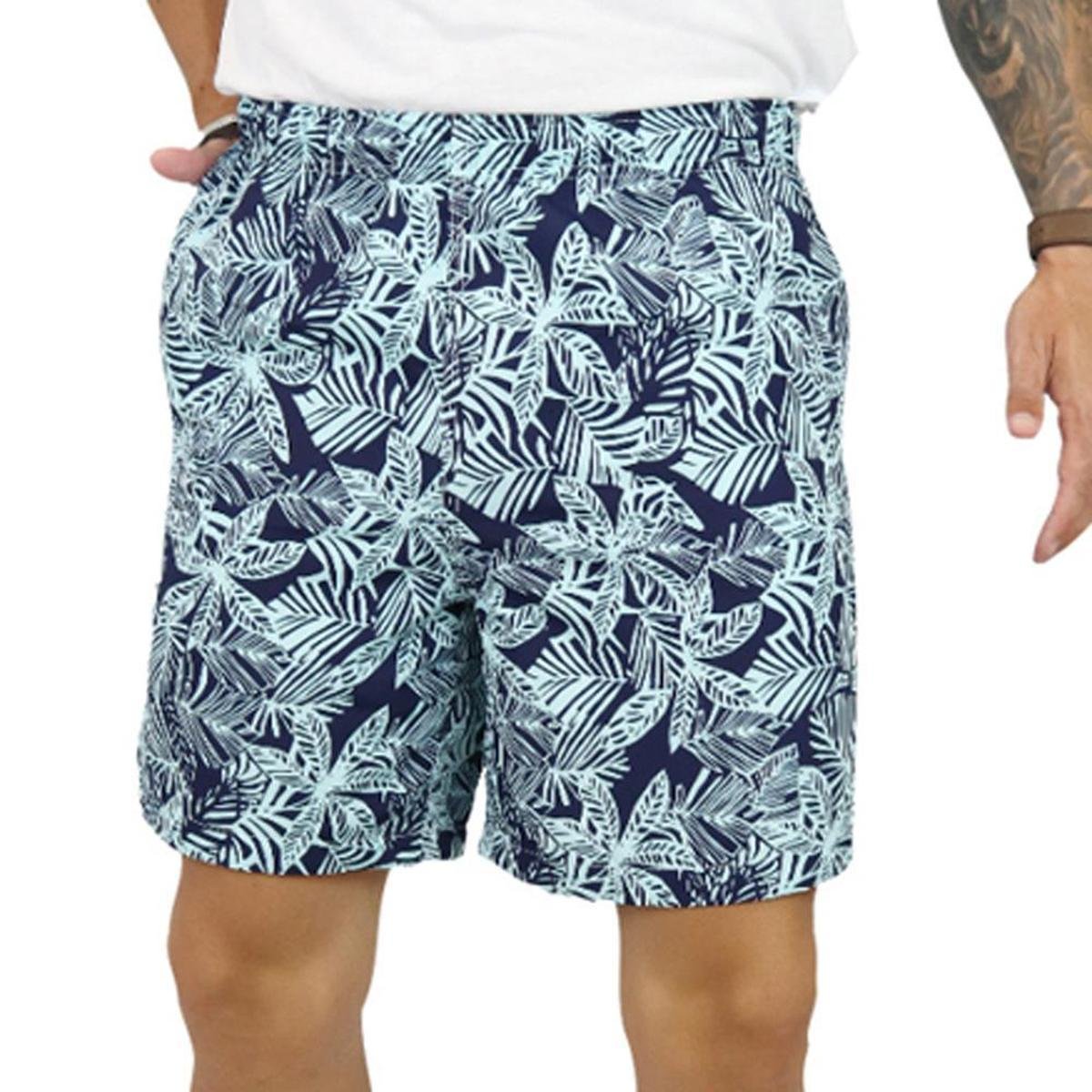 bermuda masculina praia estampada