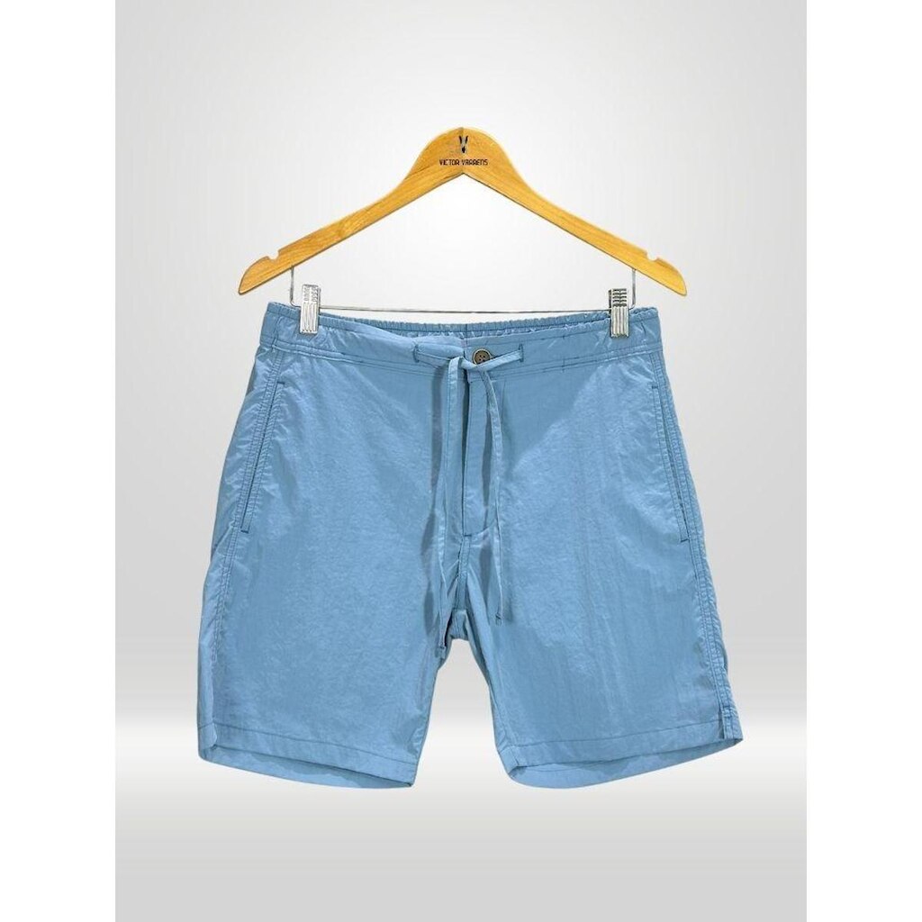 Bermuda Masculina Tactel Azul Celeste