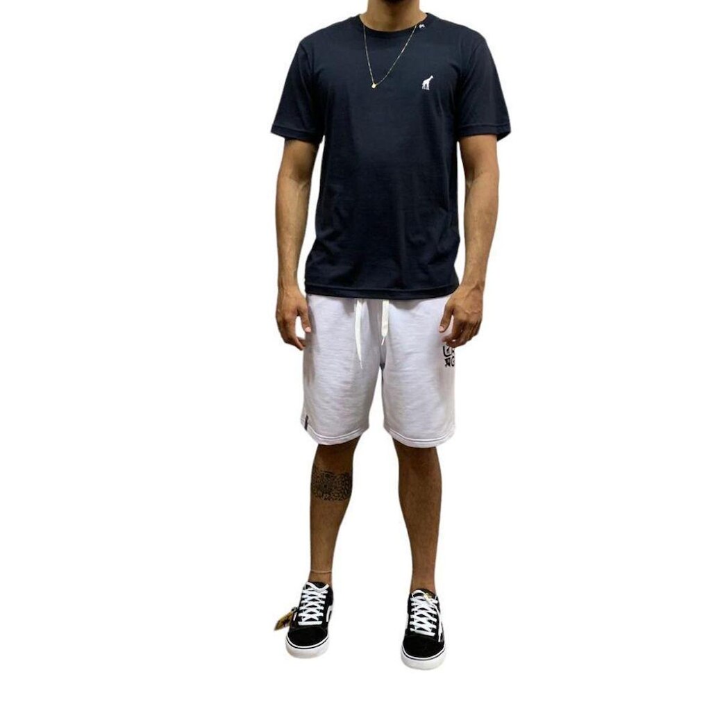 Bermuda Masters Fleece  Walk Logo Branco- Lrg