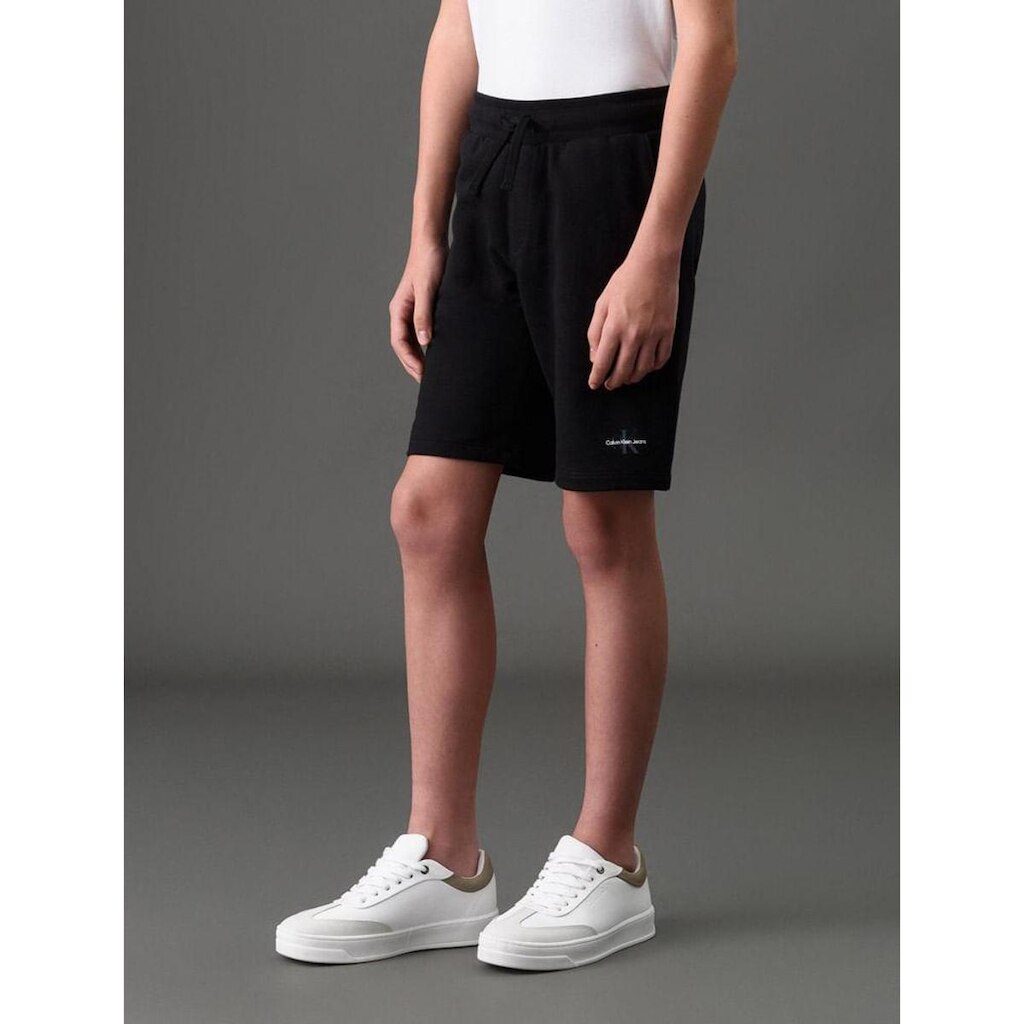 Bermuda Menino Moletom Logo Re Issue Calvin Klein Jeans