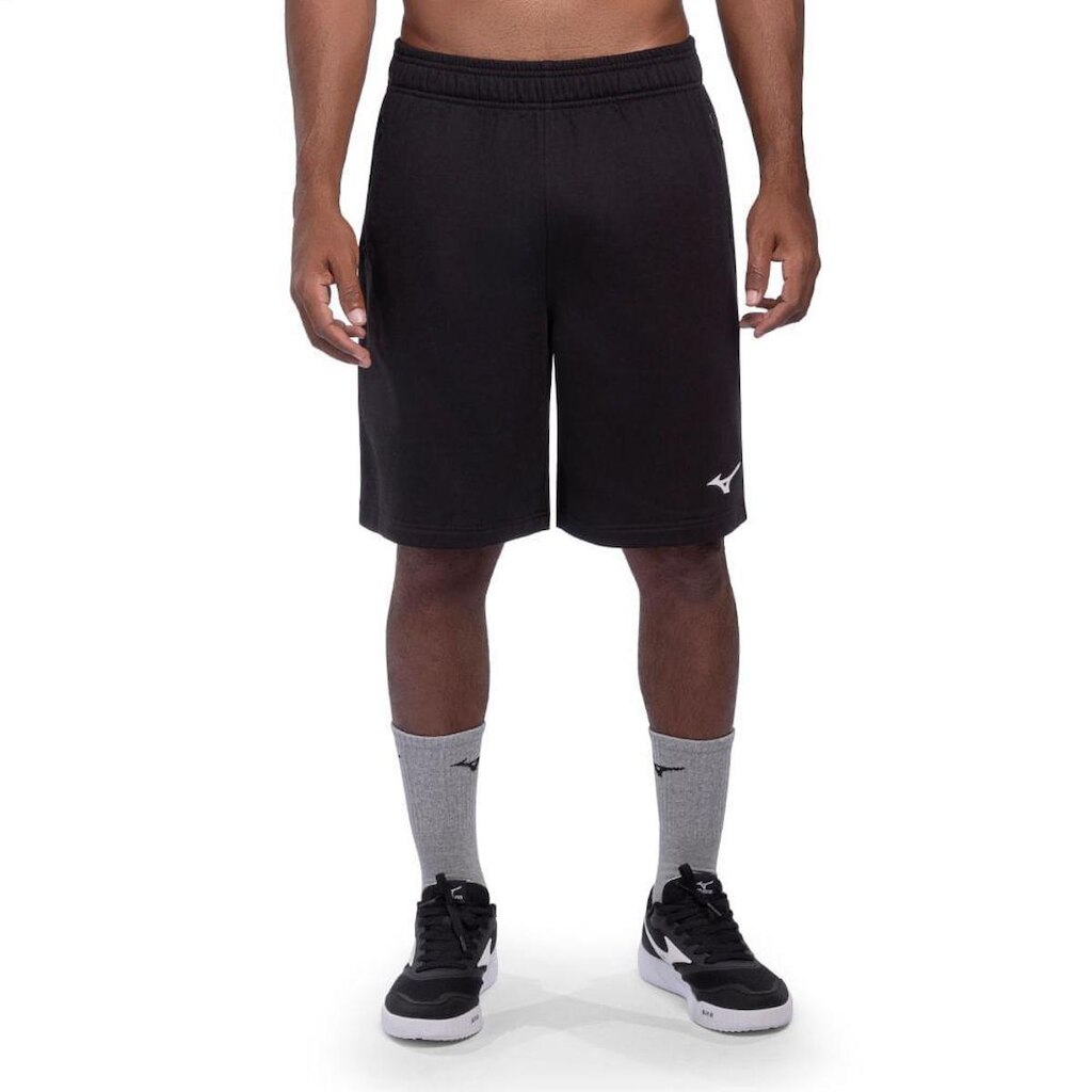 Bermuda Mizuno Moletom Masculina GG Preto