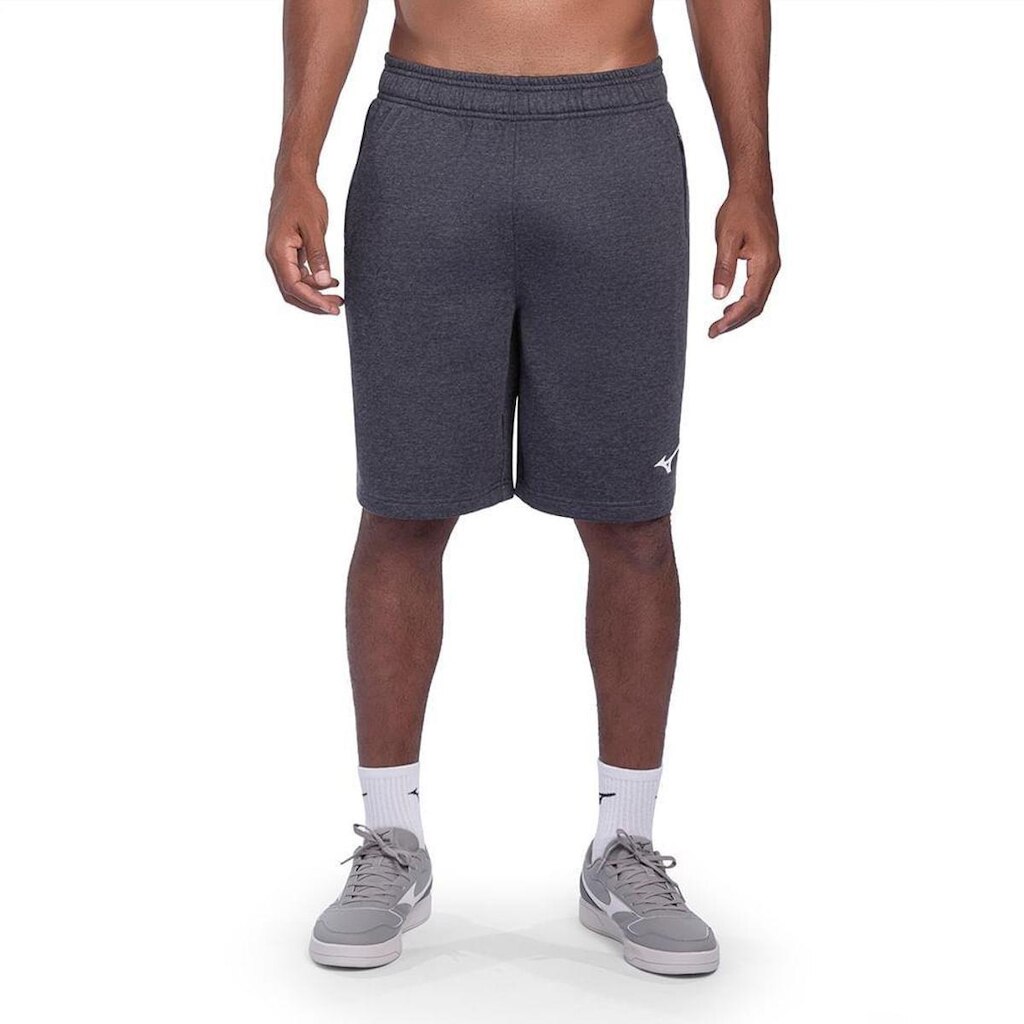 Bermuda Mizuno Moletom Masculina P Azul