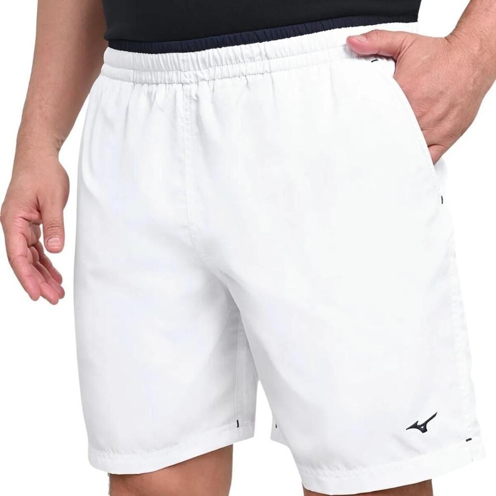 Bermuda Mizuno Tennis Master Branco e Azul - Masculino G