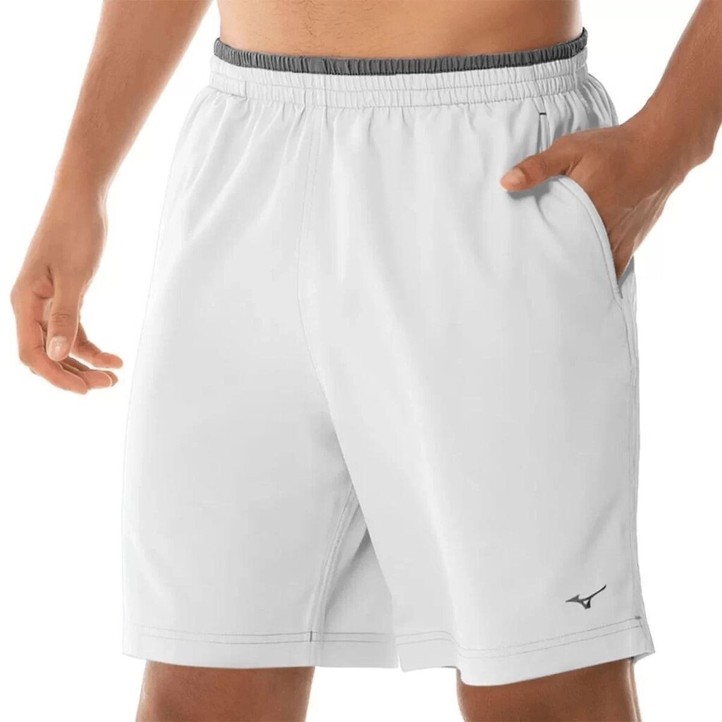 Bermuda Mizuno Tennis Master - BRANCO GG