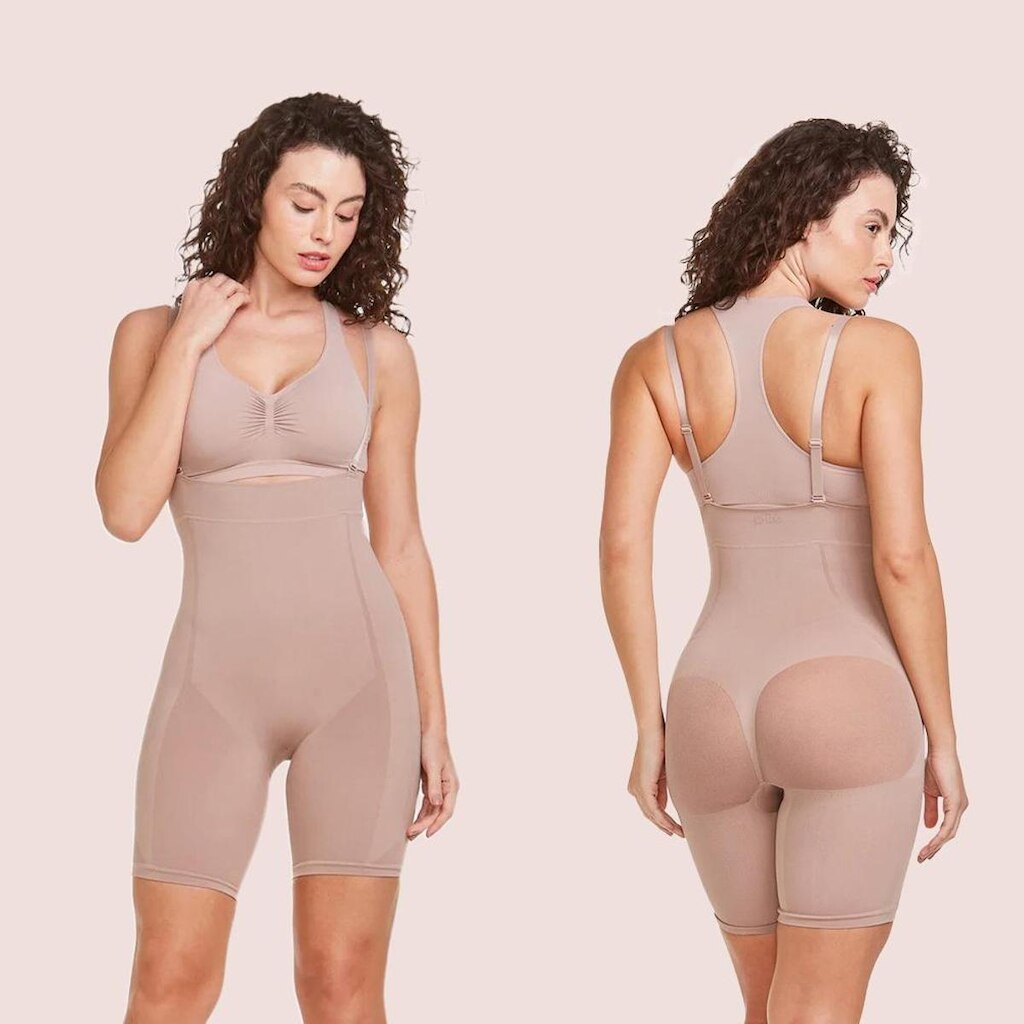 Bermuda Modeladora Feminina Cinta Abdominal Plié