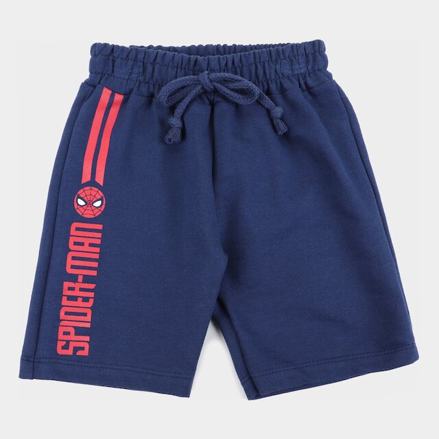 Bermuda Moletinho Marvel Spider Man Masculina - Marinho é boa?
