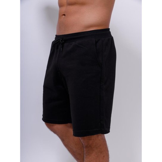 Bermuda Moletinho Masculina Com Bolso