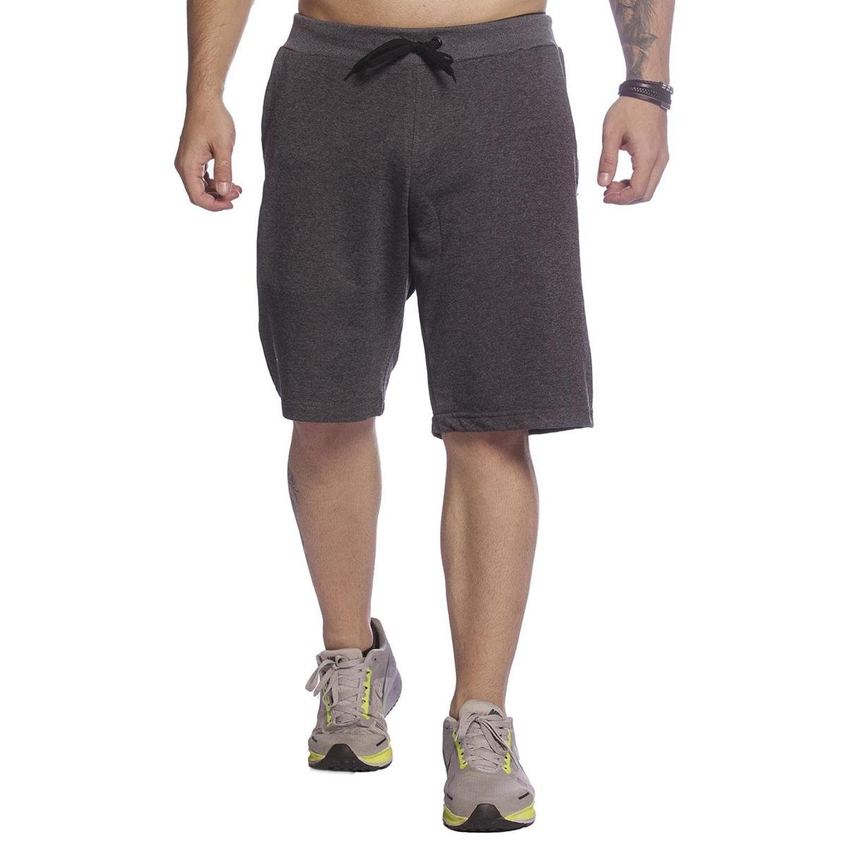 Bermuda Moletinho Masculina Grafite Techmalhas Com Bolso Macia e Leve Menor preço em Bermuda Moletinho Masculina Grafite Techmalhas Com Bolso Macia e Leve