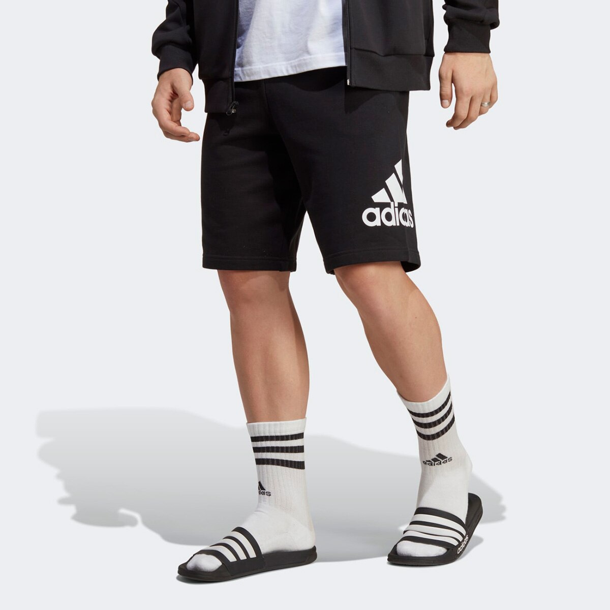 Bermuda Moletom Adidas Logo Masculina - Main Image