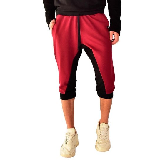 Bermuda Moletom Brohood Force Saruel Skinny Vinho e Preto - Vinho Menor preço em Bermuda Moletom Brohood Force Saruel Skinny Vinho e Preto - Vinho