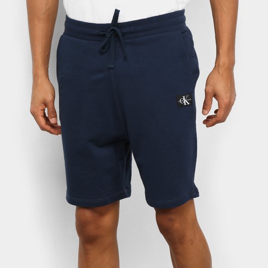 Bermuda Moletom Calvin Klein Issue Masculina - Marinho é ruim? Bermuda Moletom Calvin Klein Issue Masculina - Marinho é boa?