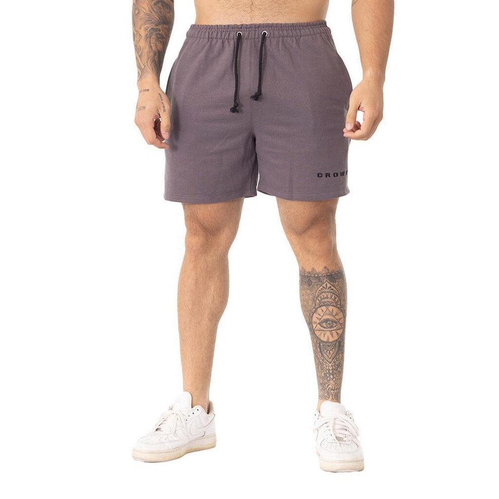 Bermuda Moletom Curta Crown Training Masculina